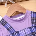 thumbnail image 5 of Gibobby Toddler Baby Girl Clothes 6 12 18 Months 2T 3T 4T Long Sleeve Pullover Sweatshirt Pants Fall Winter Outfit Loungewear(5-6 Years,Purple), 5 of 9