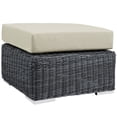 thumbnail image 5 of Modern Contemporary Three PCS Outdoor Patio Sectional Set, Beige, Fabric, Synthetic Rattan, 5 of 5