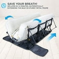 thumbnail image 3 of Ivation EZ-Bed Queen Air Mattress with Built in Pump, Inflatable Mattress W/Anti-Deflate Technology - 24 in, 3 of 7