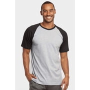 DailyWear Men's Casual Short-Sleeve Plain Baseball Cotton T Shirts, Solid Print, Large