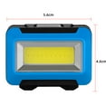 thumbnail image 2 of Linterna COB LED Lámpara de cabeza 3 modos Linterna impermeable para acampar azul, 2 of 8