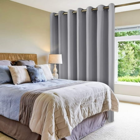 Blackout Patio Door Curtain Panel Wide 100 X 84 Inch Long Light Grey Thermal Sliding Darkening Extra Window Grommet D For Living Room 1 Canada Blackout Patio Door Curtain Panel Wide, Patio Door Curtain Panel 100 X 84