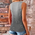 thumbnail image 4 of HOMBOM Womens Tank Top Summer Graphic Shirts Comfy Sleeveless Black Top for Ladies Heart Print, 4 of 9