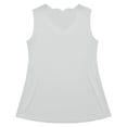 thumbnail image 4 of CHUMUD Plus Size Workout Tank Tops for Women Athletic Loose Fit Top Trendy Sleeveless Ruffle V-Neck Babydoll Gym, 4 of 5
