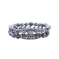 thumbnail image 1 of Minnieouse De Piedra De Moda Pulseras De Piedra Natural Duraderas Y Duraderas De Cuentas Unisex Ropa, zapatos y accesorios Miscelánea pavo real blanco negro, 1 of 6