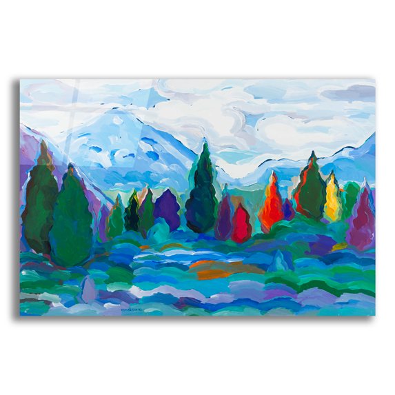 Epic Art 'Glacier Legacy #2' by Hooshang Khorasani, Acrylic Glass Wall Art, 24"x16"