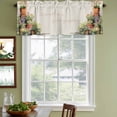 thumbnail image 3 of Spring Flowers Curtain Valances for Windows, Kitchen Valance Window Treatments Panel 2 Pack, Botanical Blossom Floral Pot Plants Rod Pocket Short Curtains for Bathroom Bedroom 60 x 18 Inch, 3 of 8