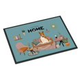 thumbnail image 1 of Carolines Treasures CK7980MAT Tapis Intérieur Ou Extérieur 18 x 27 Po. Rouge Blanc Bull Terrier Sweet, 1 of 1