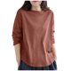 thumbnail image 3 of Ropa urbana para mujer,Camiseta de manga larga para mujer, cuello redondo informal, tela de poliéster, ajuste suave y cómodo, ideal para el hogar o el trabajo, sopatenor, 3 of 8