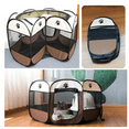 thumbnail image 4 of GASTROPOD Puppy Playpen,Portable and Durable Design Dog Play Pen Indoors,Easy Setup Dog Playpen Indoor,Brown, 4 of 5