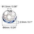 thumbnail image 2 of Uxcell Metal Spacer Beads Plated Crystal Rhinestone Spacer Beads Round Spacer 200Pcs Blue 6mm, 2 of 7