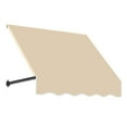 thumbnail image 1 of AWNTECH 4 ft. Dallas Retro Open-Sided Slope Style Door/Window Awning Fixed Outdoor Canopy 52.5 Inch W x 31 Inch H x 24 Inch Proj, Dark Tan, 1 of 1