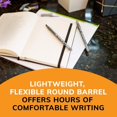thumbnail image 3 of BIC Round Stic Xtra Life Black Ballpoint Pens, Medium Point (1.0mm), 36-Count Pack of Bulk Pens, Flexible Round Barrel for Writing Comfort, No. 1 Selling Ballpoint Pens (Black), 3 of 3