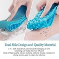 thumbnail image 4 of Back Scrubber For Shower,30inches And 35? Inches Two Size For Choosing Bath Body Brush Silicone Back Brush Extra Long Exfoliating Body Scrubber With, 4 of 5