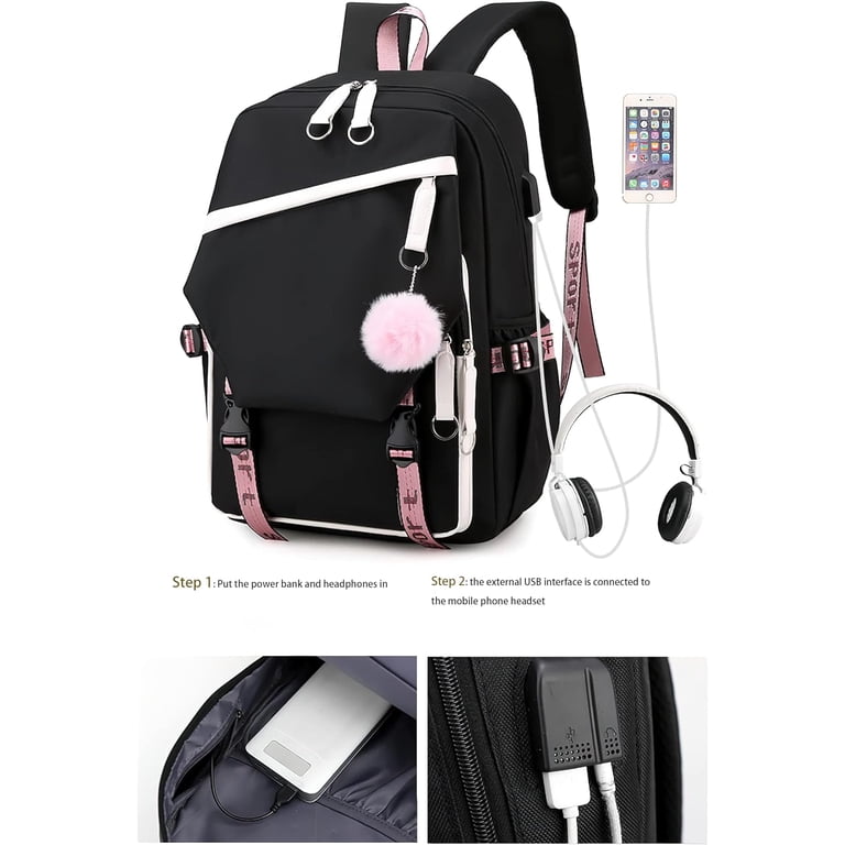 Kuromi Backpack, Anime Design, Spacious and Durable, Unisex  display picture 3