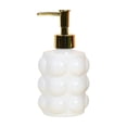 thumbnail image 2 of Dispensador de jabón de vidrio recargable con bomba para jabón líquido de manos, champú, loción, decoración de baño y cocina, 17x8x8 cm, blanco, negro, amarillo., 2 of 6
