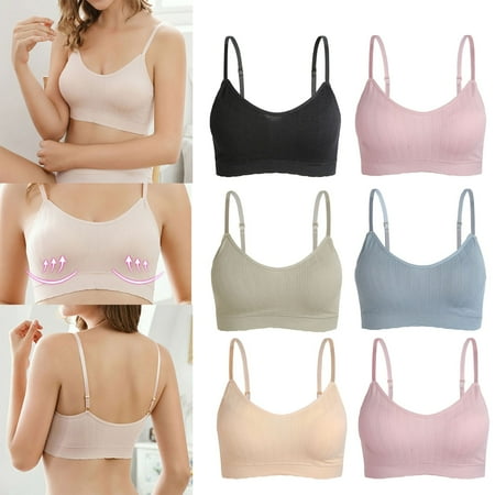 

Sports Bras for Women Adjustable Straps Front Closure Underwear Yoga Wirefree Bra for A/B/C Cup