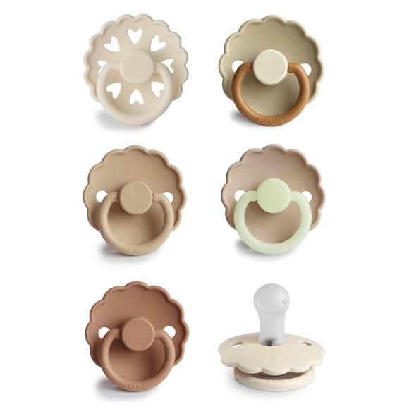 Chupete FRIGG SilkySoft de Silicona 6-Pack Canela 0-6 Meses