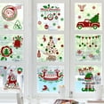 thumbnail image 2 of Injueey Navidad PVC Interior Ventana Pegatinas Santa Copo de nieve Calcomanía de vidrio Mural Decoraciones Hotel Festival Celebraciones Kits de decoración para fiestas, 2 of 6