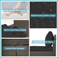 thumbnail image 5 of Gotland 6 Pieces Patio Conversation Set Outdoor Sectional Sofa Set PE Rattan Sectional sofa Set (black), 5 of 6