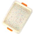 thumbnail image 4 of Plateau de Cuisson pour Brownies en Silicone Antiadhésif Résistant à la Chaleur avec Oreilles Portables Coloré, 4 of 7