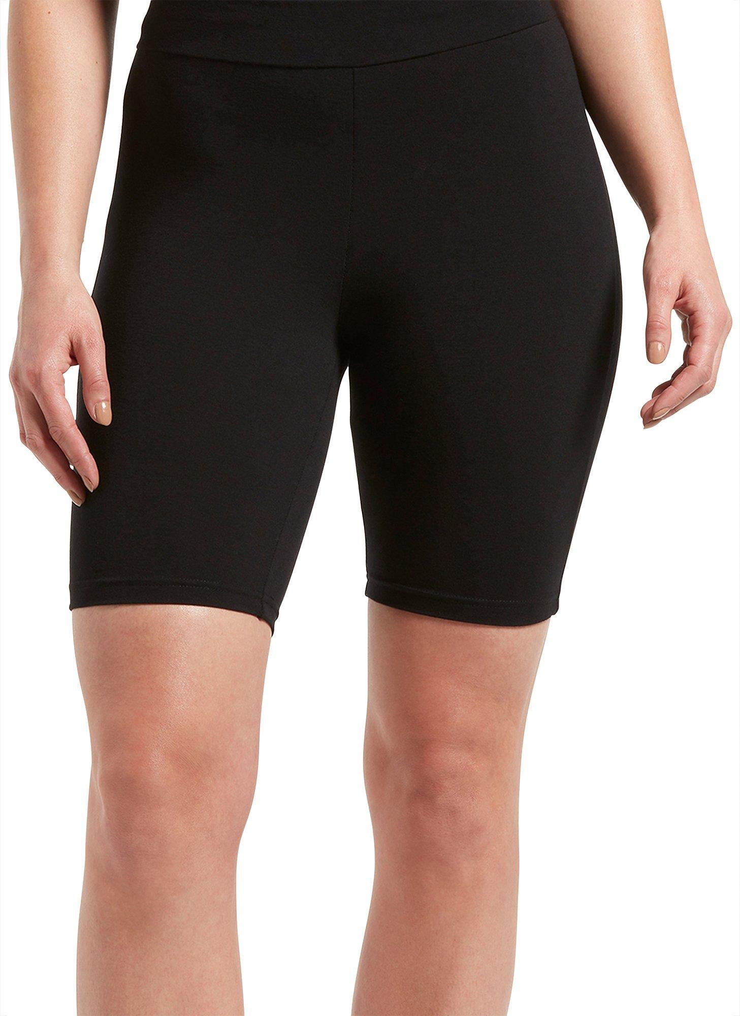 high waist cotton bike shorts