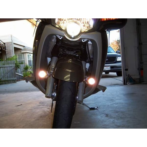 For Victory Vision LED Auxiliary Chrome Flood Lights Lamps Kit