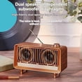 thumbnail image 5 of Altavoz Bluetooth Inalámbrico Portátil Retro, Potente Caja de Sonido Estéreo, Pequeño Altavoz Vintage Recargable., 5 of 5