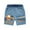 Fog Blue, variant on KYAIGUO Kids Toddler Boys Short,Sweatpants Baby Boys Summe Short Pants Trousers Cartoon Casual Cute New Fashion Elastic Waist Short Pants，Size 1-8T