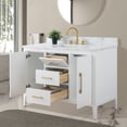 thumbnail image 3 of Vanity Art 48" Single Sink Bathroom Vanity Cabinet with Ceramic Countertop, 3 of 12