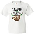 thumbnail image 3 of Inktastic Pawpaw Loves Me Cute Sloth and Baby Youth T-Shirt, 3 of 5