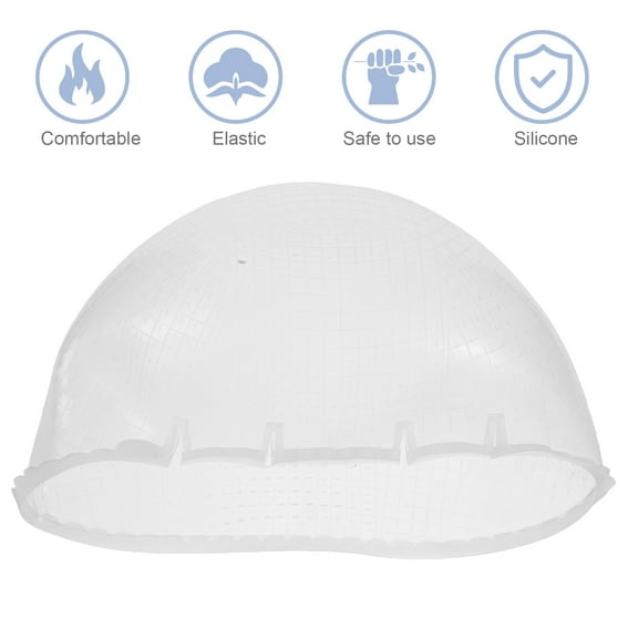 BESTOYARD Elastic White Hair Highlighting Cap with Cross Holes for Easy Dye Application