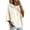 White, variant on longantii Women's Hooded Knit Tops Soft Solid Color Drawstring Pullover Relaxed 3/4 Sleeve Oversized Knit Sweaters Daily Autumn Casual Loungewear Shirts Blue L