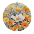 thumbnail image 4 of WYYP Flowers Bouquet Watercolor Round Table Cover Waterproof 100% Polyester Fiber White, 4 of 8