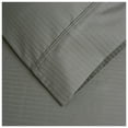 thumbnail image 4 of Impressions Pendragon Stripe Egyptian Cotton Deep Pocket Sheet Set, Queen, Grey, 4-Pieces, 4 of 4