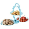 thumbnail image 4 of Snack Rack, Portable Dessert Plate, Modern Non-Slip Handle Durable Foldable For Kitchen, Shop, Living Room Storing Fruits, Pastries, 4 of 8