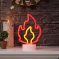 thumbnail image 4 of EZ-Illuminations Battery Operated Red LED Neon-Style Flame Light, with Built-in Timer, 4 of 7