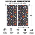thumbnail image 2 of Blackout Kids Curtains,Football Baseball Pattern Childrens Insulated Curtains Set Of 2,Bedroom Essentials,Toddler Room Decor 42"x84", 2 of 5