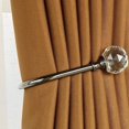 thumbnail image 5 of ZHAOCHENG cortinas en forma de U con bolas de cristal transparentes para decoración de pared, plateadas, 5 of 5