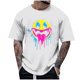 thumbnail image 1 of Blusas y camisas de manga corta y cuello redondo para hombre. Blusas/camisetas de manga corta con cuello redondo y estampado de Halloween para hombre. Blusa para hombre., 1 of 4