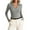 Grey, variant on Womens Long Sleeve V Neck Polo Shirts Business Casual Collared Work Top Slim Fitted Basic Ribbed Knit Sweater Grey M