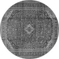 thumbnail image 1 of Ahgly Company Indoor Round Medallion Gray Traditional Area Rugs, 5' Round, 1 of 1
