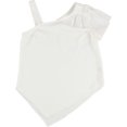 thumbnail image 1 of bar III Womens Asymmetrical Knit Blouse, White, Small, 1 of 2
