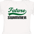 thumbnail image 4 of Inktastic Future Swimmer Boys Long Sleeve Baby Bodysuit, 4 of 5