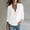 White, variant on Womens Long Sleeve Shirts V Neck Roll Up Casual Henley Relaxed Fit Flowy Tunic Tops Comfortable Travel Office Work Fashion Summer Blouse