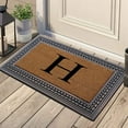 thumbnail image 2 of A1HC First Impression Rubber and Coir, Brown/Beige 24" X 39" Heavy Duty Outdoor Monogrammed Doormat, 2 of 9