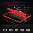 thumbnail image 6 of SaniMore Tri-layer Case for Samsung Galaxy Z Fold 5 7.6" 2023, 360° Rotating Holder/Kickstand Rugged PC Back TPU Bumper Magnetic Car Mount Anti-fingerprint Heavy Duty Protective Case, Red, 6 of 8