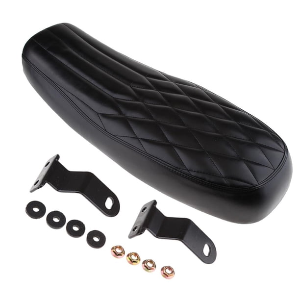 Asiento de 63 Cm Universal para Motocicleta Asiento Negro Asiento de para La Mayoría de Las Motocicletas Yotijar Sillín de asiento de motocicleta