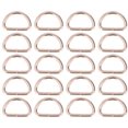 thumbnail image 1 of 20pcs D Rings Glossy Comfortable Durable Wearable DIY Making Compact Practical Bag Buckles for BraceletsGold 3.8x25x15mm, 1 of 14