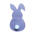 thumbnail image 2 of Ensemble de 4 Porte-Couverts Lapin de Pâques, Sacs à Couverts en Coton/polyester avec Queue, Organisateur de Vaisselle Réutilisable pour Fêtes, Décor Compatible Lave-Vaisselle, 2 of 8